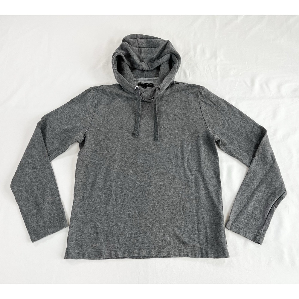 Banana Republic Lightweight Knit Pullover Hoodie Long Sleeve Gray Womens Size S‎